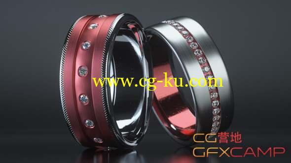 钻石戒指Octane渲染C4D教程 Cinema 4D - Creating Jewelry in Octane Render的图片1