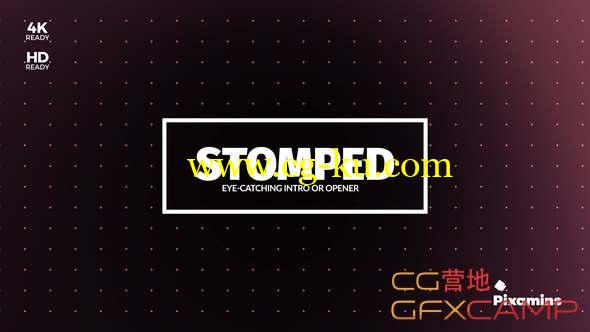 AE模板-创意快闪文字片头 Stomped Opener的图片1