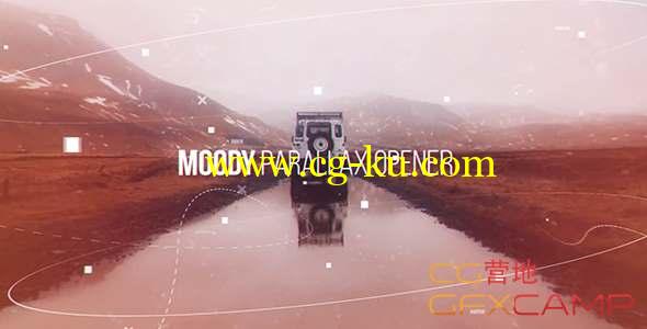 AE模板-科技感视差图片开场 Moody Parallax Opener的图片1