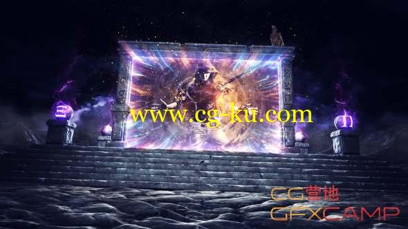 AE模板-三维魔法传送门Logo动画 Magic Portal Logo的图片1
