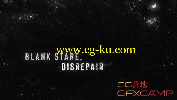 AE模板-划痕黑暗文字标题片头 Dark Grunge Titles的图片1