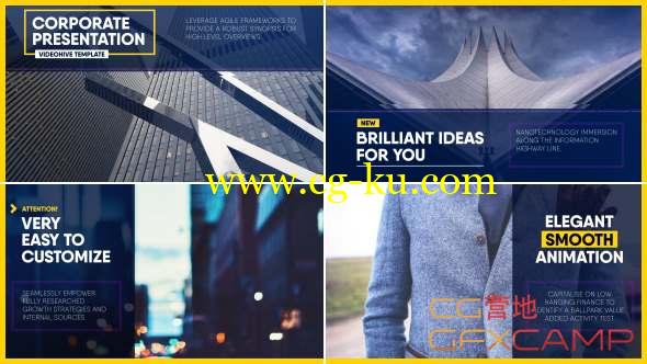 AE模板-优雅商务幻灯片开场 Elegant Corporate Slides的图片1