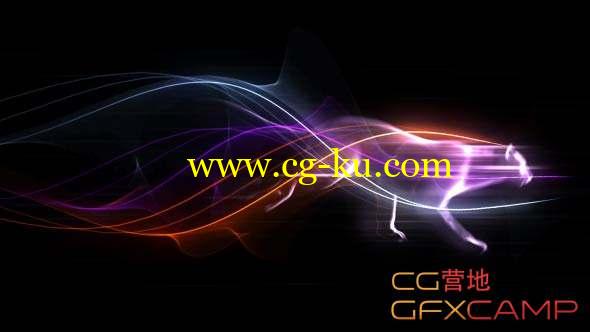 AE模板-能量猎豹Logo动画 Colorful Trails Logo的图片1
