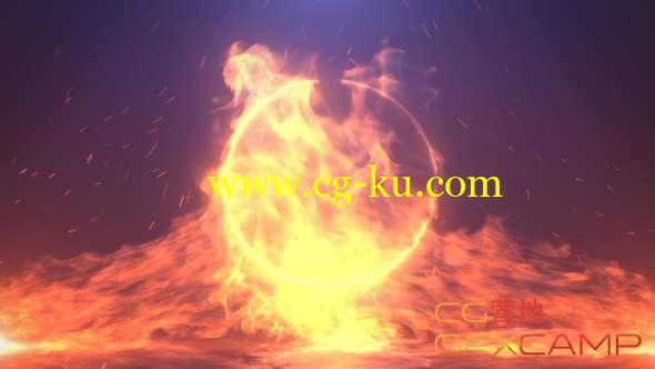 AE模板-大气火焰燃烧Logo动画 Epic Fire Logo Reveal的图片1