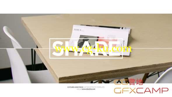 AE模板-切割图片展示片头 Simply Cut Line的图片1