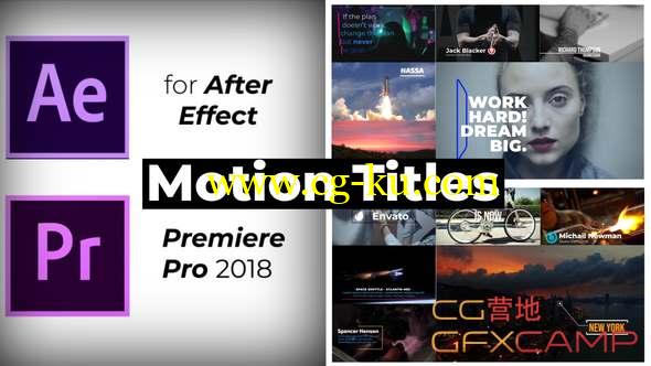 AE模板-时尚文字标题动画 Motion Titles的图片1