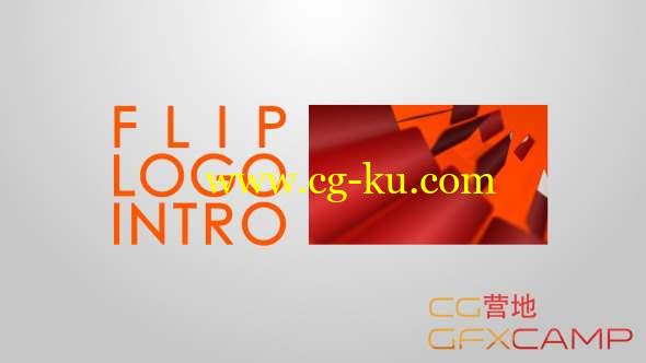 AE模板-三维百叶窗Logo动画 Original Flip Logo Intro的图片1