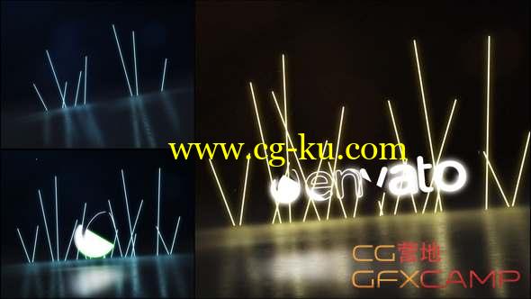 AE模板-霓虹灯发光Logo动画 Neon Light Logo的图片1