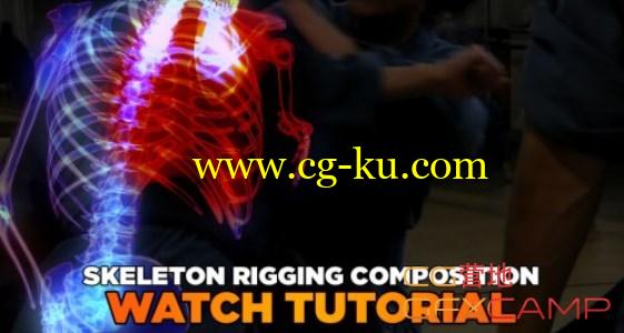 C4D骨骼透视绑定教程 Cinema4dtutorial.net – Skeleton rigging composition的图片1
