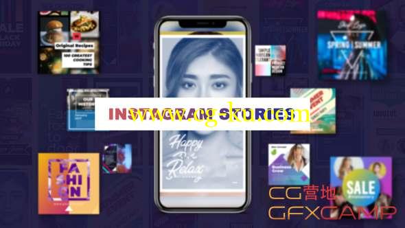 AE模板-INS时尚网络视频宣传包装片头 Stylish Insta Stories的图片1