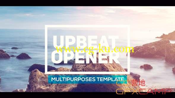 AE模板-文字图片快闪片头 Upbeat Opener的图片1