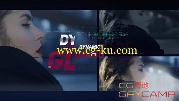 AE模板-动感视频展示片头 Dynamic Glitch的图片1