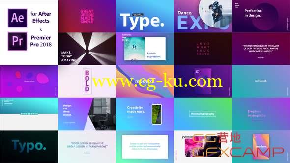 AE+PR模板-30组时尚文字标题排版动画 Titles的图片1