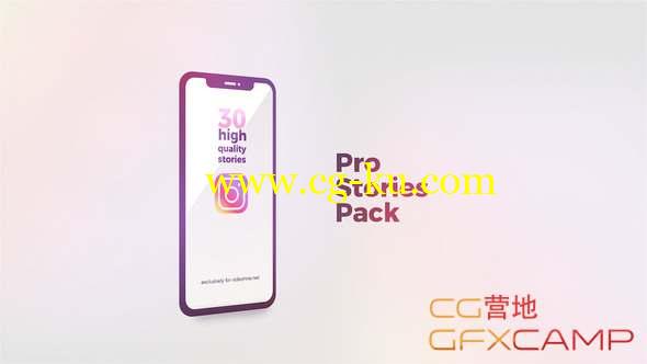 AE模板-手机INS网络视频包装宣传 Instagram Stories Pro的图片1