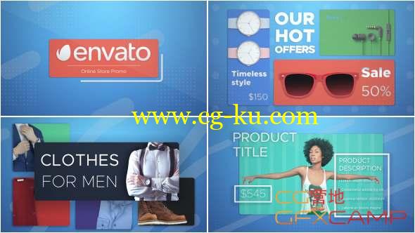 AE模板-网络在线商品宣传包装 Online Shop Promo的图片1