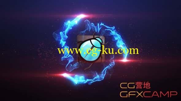 AE模板-粒子光线Logo动画 Particle Burst Logo Reveal的图片1