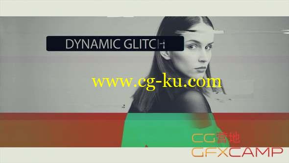 AE模板-动感信号损坏视频包装片头 Dynamic Glitch的图片1