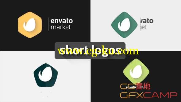 AE模板-快速简洁Logo动画 Short Simple Logos的图片1