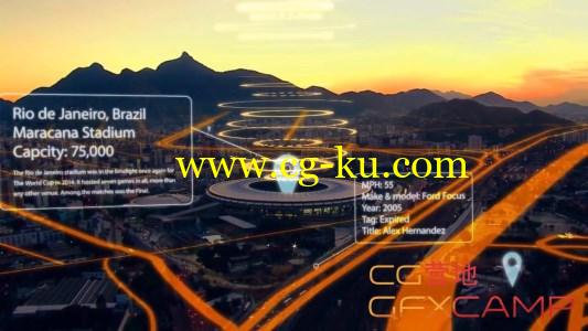 虚拟地图路线结合实拍视频 Digital Tutors – Using the 3D Camera Tracker and Intergrating Graphics in After Effects的图片1