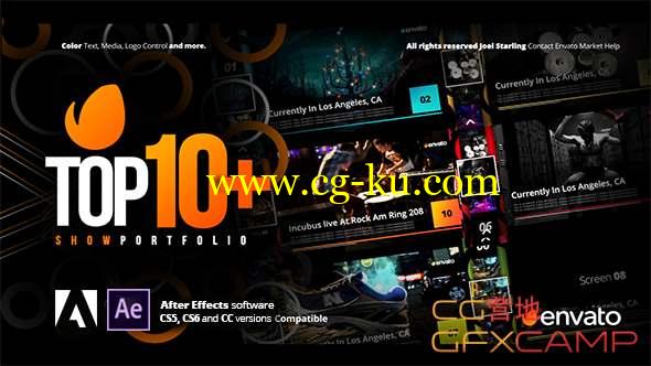 AE模板-十佳视频包装片头 Top +10 Opener的图片1