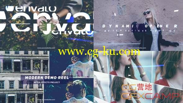 AE模板-现代感图片展示片头 Modern Demo Reel的图片1