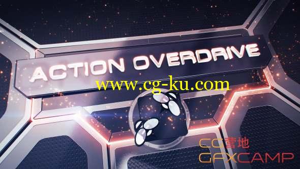 AE模板-三维科技感广告牌体育栏目包装 Action Overdrive 3D Package的图片1
