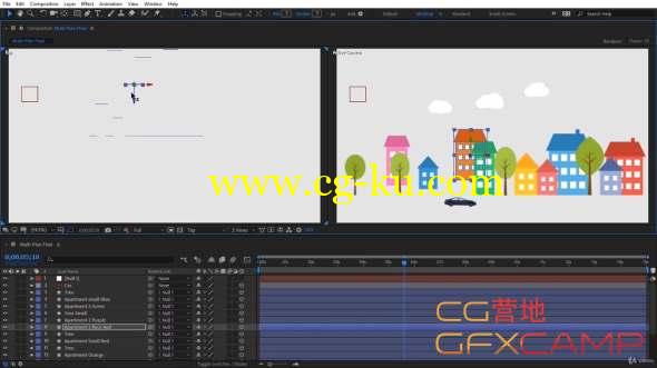 三维空间图层动画AE教程(英文字幕) Udemy - Adobe After Effects CC 2018 Working & Animating in 3D Space的图片1