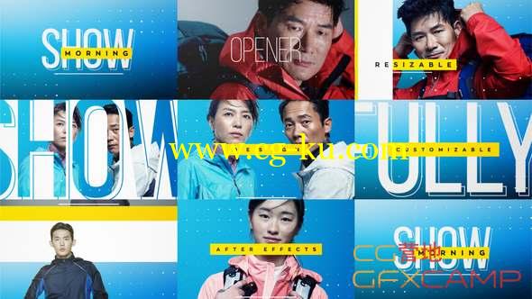 AE模板-时尚广告栏目包装 Show Opener Pack的图片1