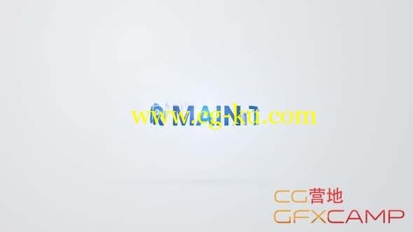Premiere模板-简洁Logo动画 Clean Fold Title的图片1