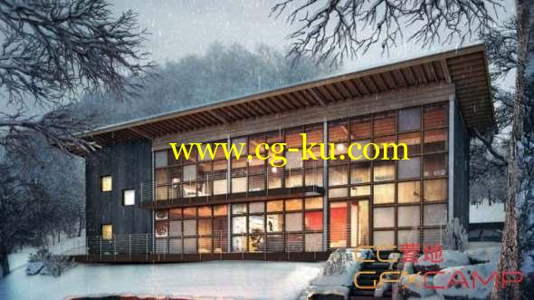 3DS MAX Vray建筑渲染3D教程(英文字幕) Udemy - 3ds Max + V-Ray: 3ds Max PRO in 6 hrs的图片1