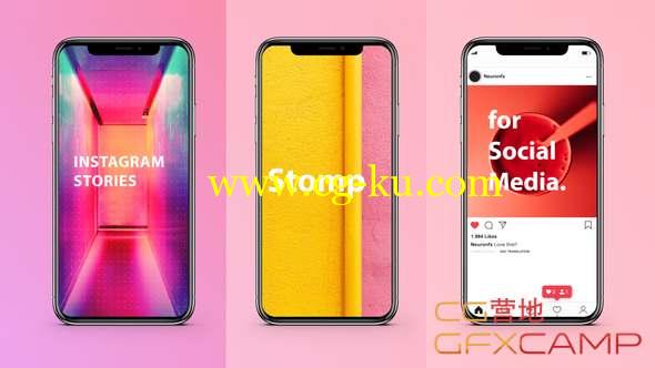 AE模板-INS网络视频快闪片头 Instagram Stories Stomp的图片1