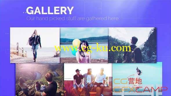 AE模板-时尚照片视频介绍展示片头 Minimal Portfolio Display的图片1