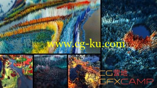 C4D制作抽象针式效果 Making Colorful Abstract with X-particles的图片1