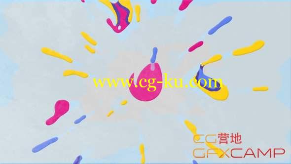 AE模板-液体流动MG图形Logo动画 Liquid Art Drops的图片1