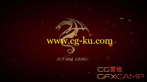 AE模板-纸张燃烧漫画视频宣传片头 Action Comic V.1的图片1