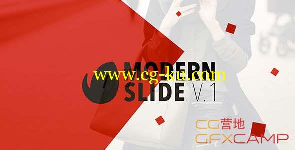 AE模板-时尚图片介绍包装片头 Minimal Slide V.1的图片1