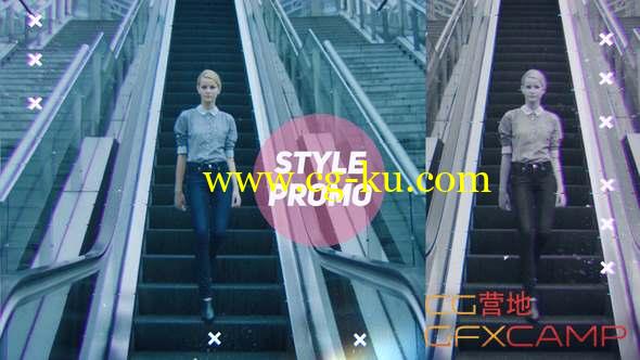 AE模板-视频切割片头 Style Promo的图片1