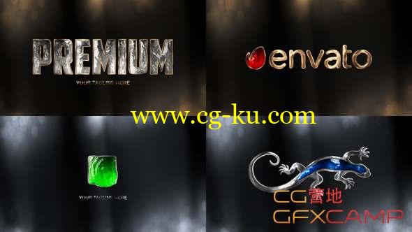AE模板-黄金质感三维Logo动画 Premium Logo Reveal的图片1