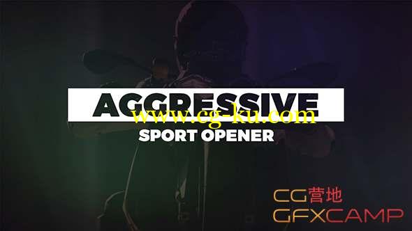 AE模板-体育运动视频片头 Aggressive Sport Opener的图片1