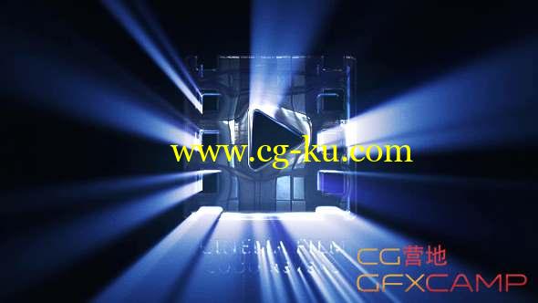 AE模板-逆光射线Logo动画 Cinematic Light Rays Logo Reveal的图片1