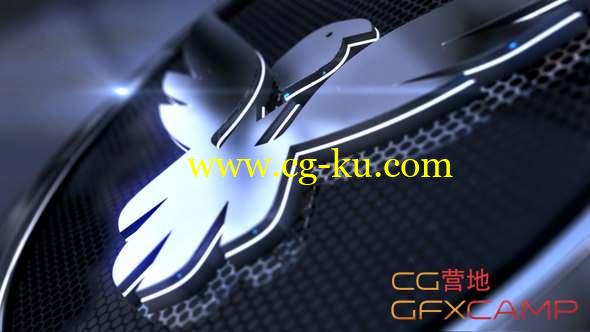 AE模板-三维钢铁质感Logo动画 Metallic 3D Logo Reveal的图片1