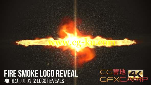 AE模板-火焰冲击Logo动画 Fire Smoke Logo Reveal的图片1