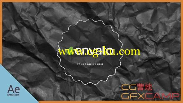 AE模板-纸张折叠定格Logo动画 Black Paper Logo的图片1