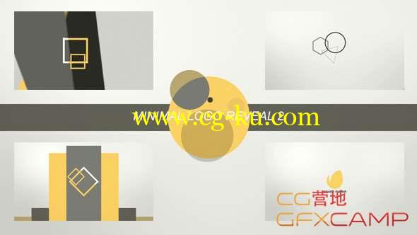 AE模板-简洁图形Logo动画 Minimal Logo Reveal 2的图片1