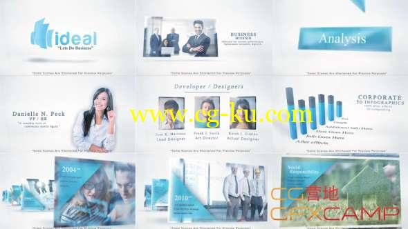 AE模板-商务企业公司合作宣传片头 Corporate Video的图片1