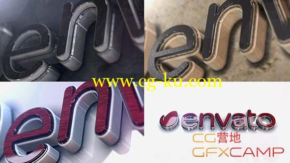 AE模板-大理石质感三维Logo文字动画 Elegant 3D Marble Logo的图片1