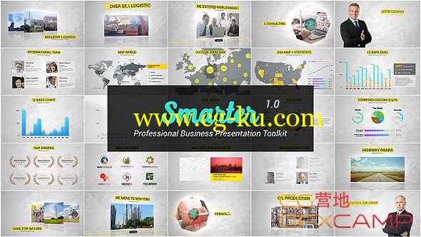 AE模板-公司企业商务数据信息图展示宣传 Smarter - Business Presentation & Infographics Toolkit的图片1