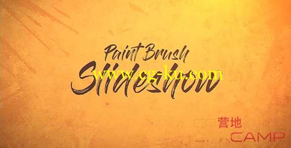 AE模板-笔刷遮罩视频幻灯片开场 Paint Brush Slideshow的图片1