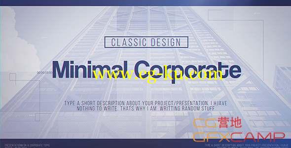 AE模板-企业合作宣传介绍开场 Minimal Corporate的图片1