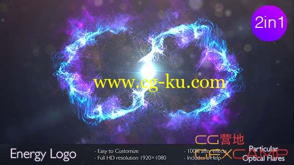 AE模板-能量粒子Logo动画 Energy logo 2 in 1的图片1